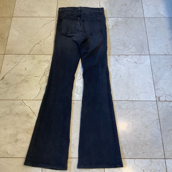 Veronica Beard Beverly 10” High Rise Flare Leg Black Jeans, 5-Pocket, Size 27 - Picture 6 of 15